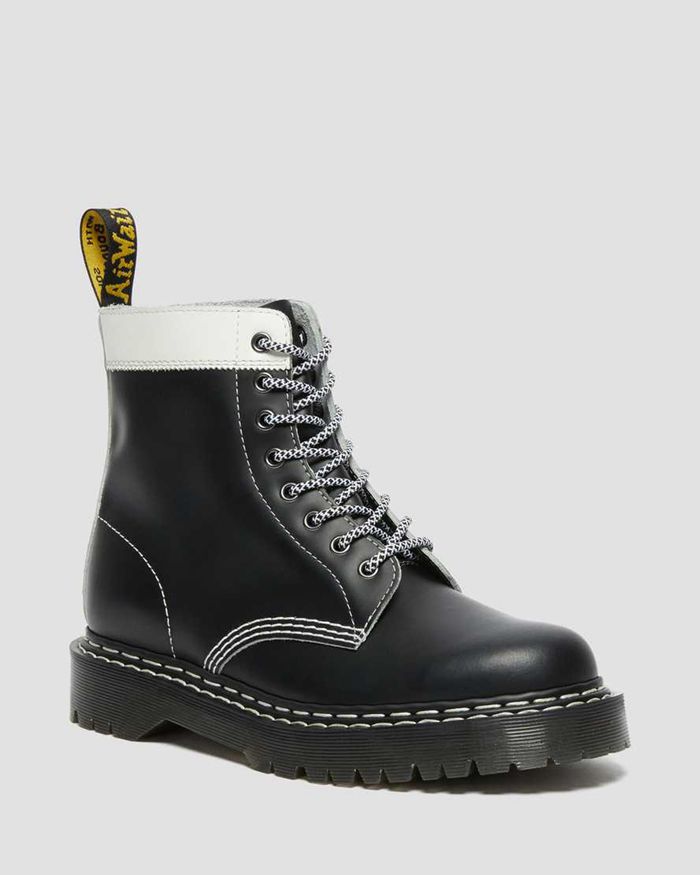 Dr Martens Vintersko Dame Svart 1460 Pascal Bex Læder Contrast Lace Up 4325EKTYM